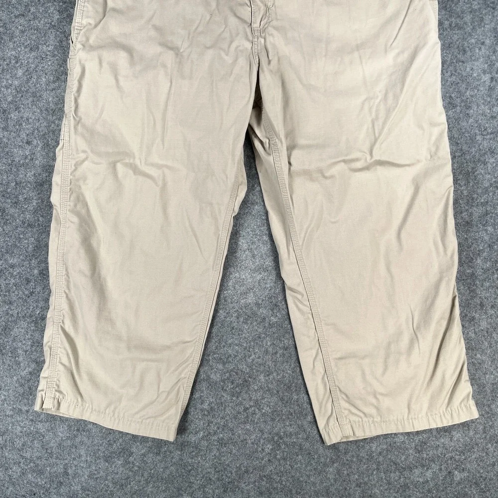 Carhartt Pants Men's 38x30 Dungaree Fit Beige Work‎ Pants Stretch